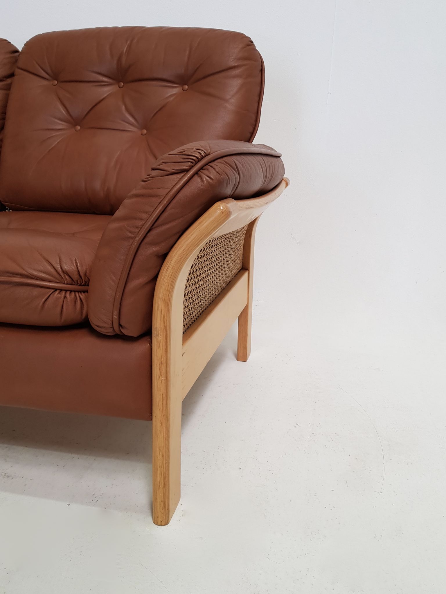 Sofa edited by Ulferts Sweden Wooden Structure, canna 1960s