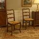 Antique walnut chairs from Italy, 20th century.