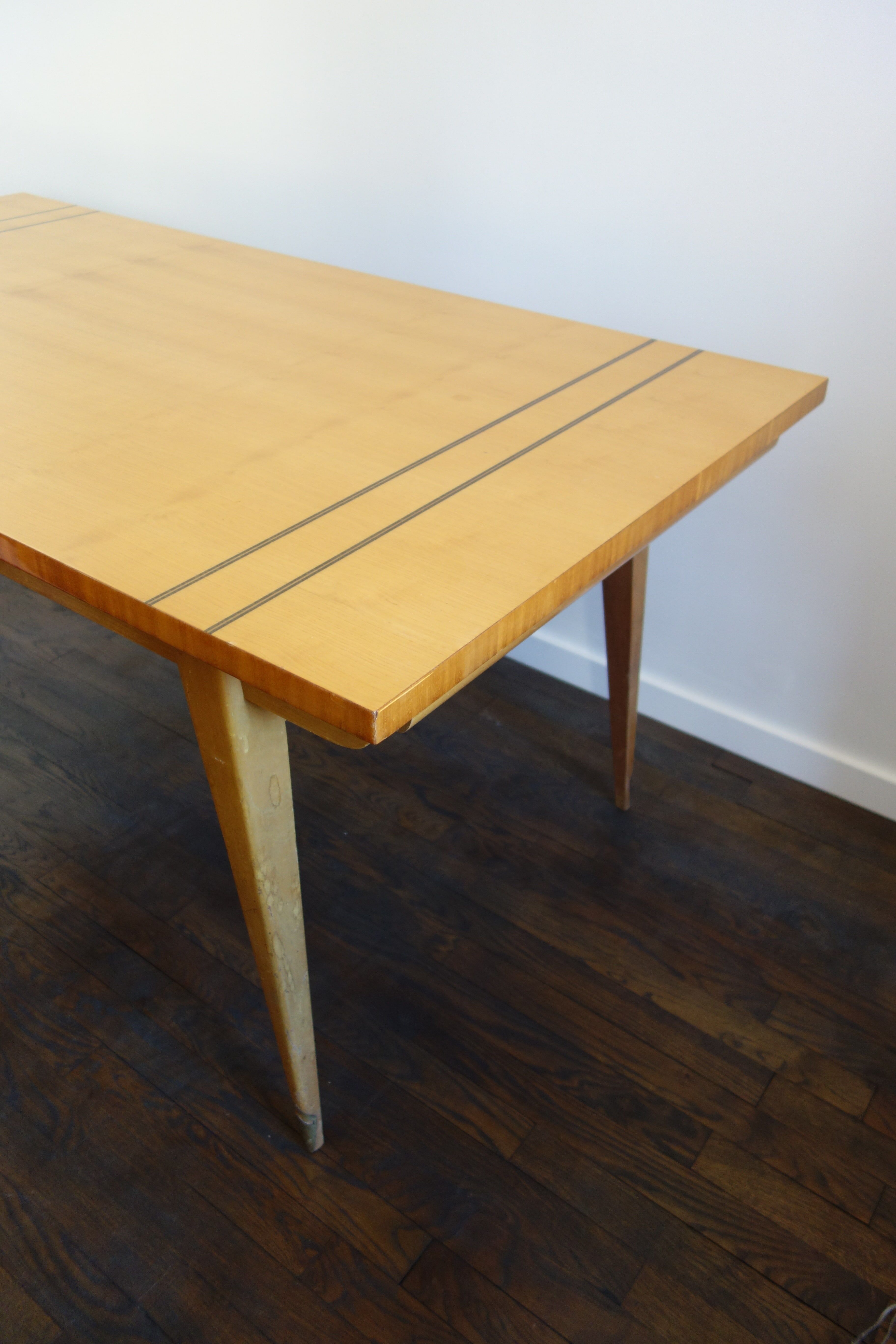 Dining room table with compass legs 50s