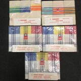 set of 15 old tea towels new in linen and cotton