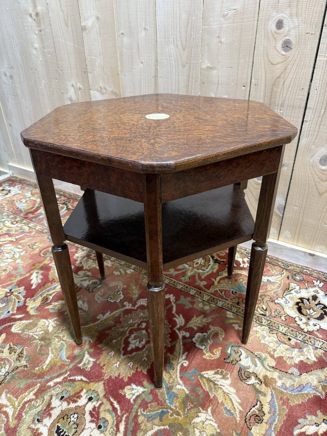 Octagonal side table from the Art Deco period.