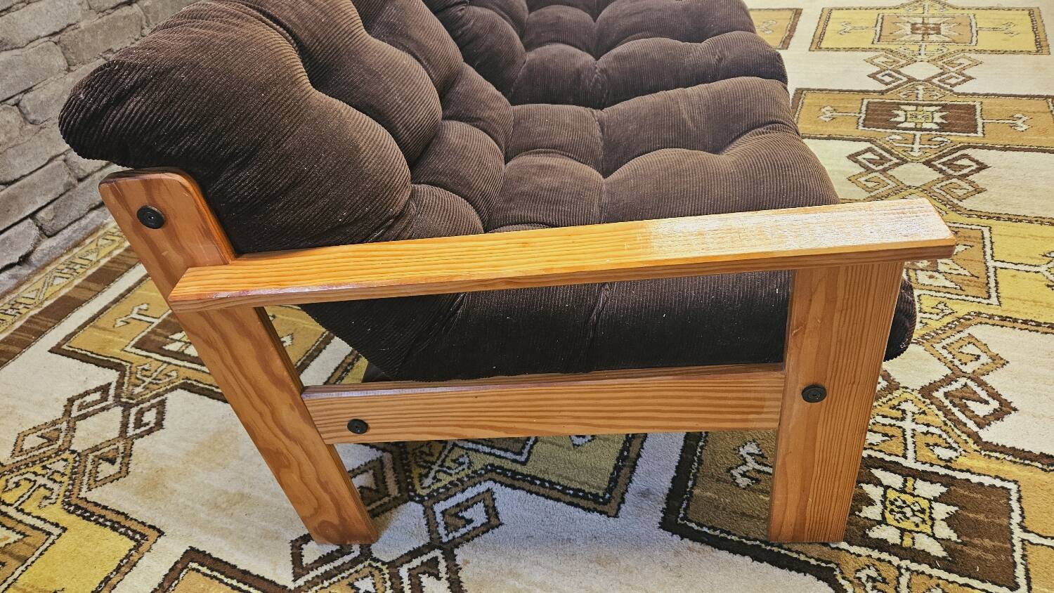 Yngve Ekström pine sofa 1970