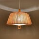 Sisal and Walnut Pendant Lamp by Temde