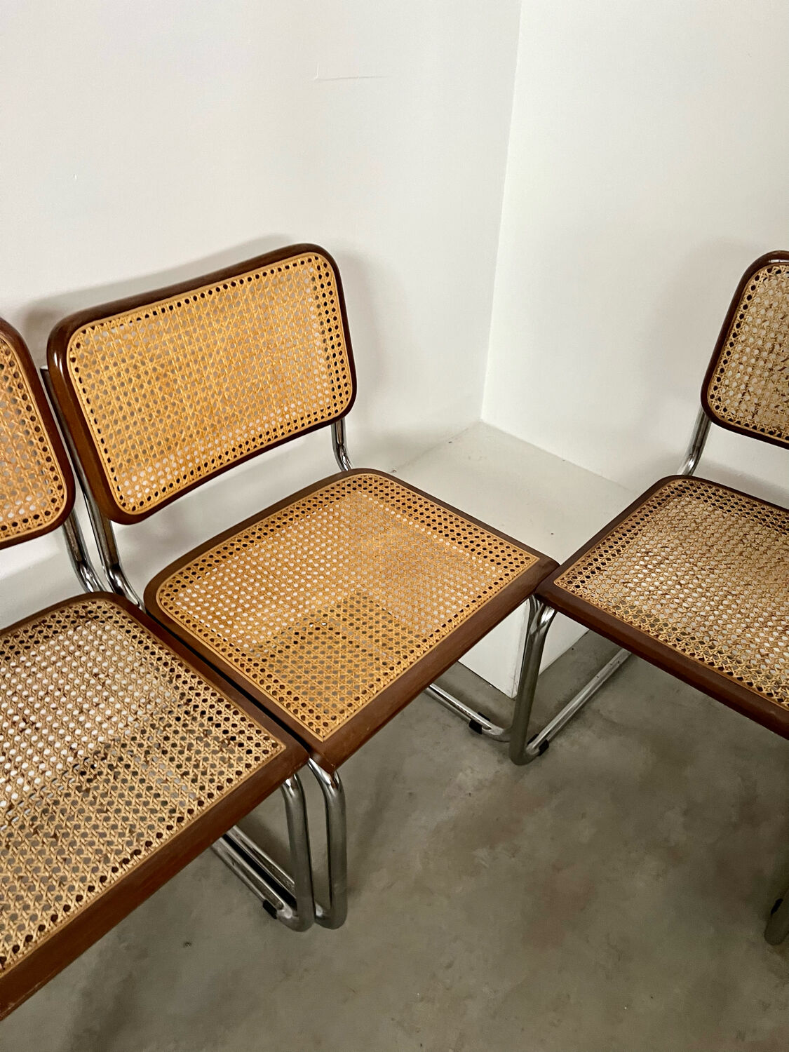 Lot de 6 chaises Cesca B32 Marcel Breuer, 1970