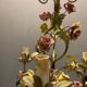 Italian Tole Ceramic Flower Chandelier, 1960s