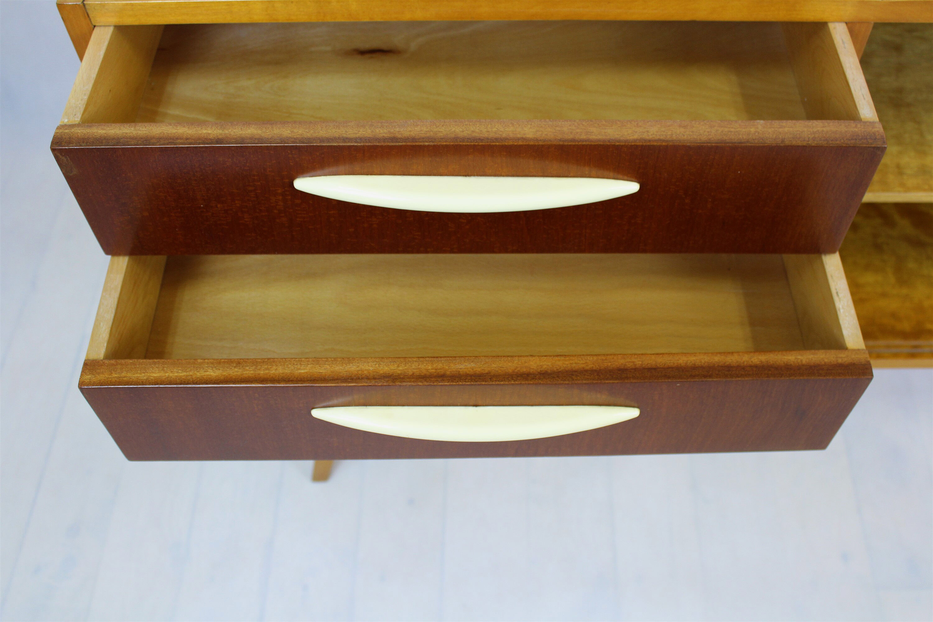 Mid-Century Birch and Mahogany Sideboard, 1960s