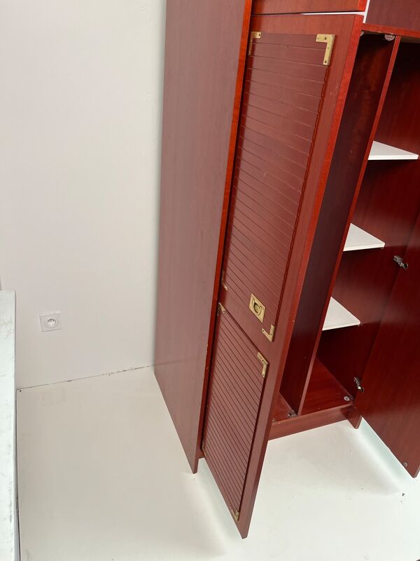 Armoire haute a 2 corps style marin vintage