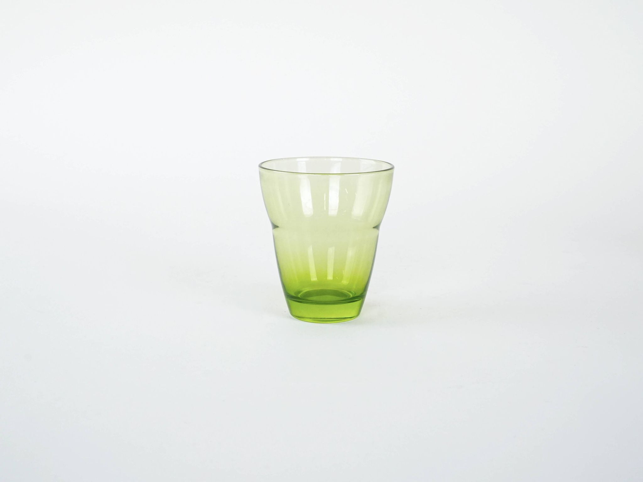 Set of green glasses, Italian design, 1980s, production: Italy