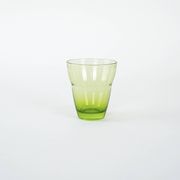 Set of green glasses, Italian design, 1980s, production: Italy
