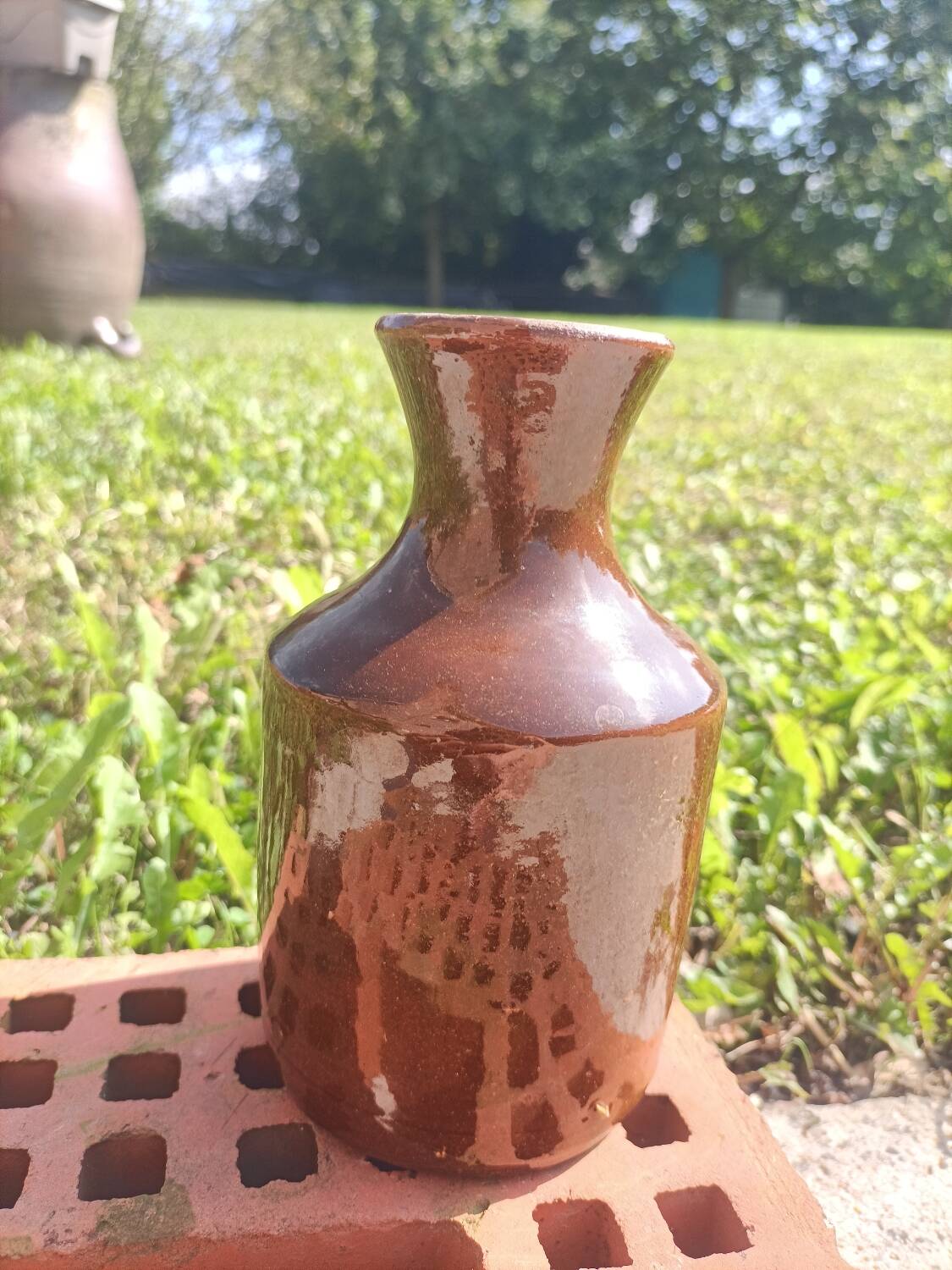 Vintage brown vase