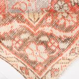 5x8 Red Geometric Tribal Turkish Vintage Rug, 141x240Cm