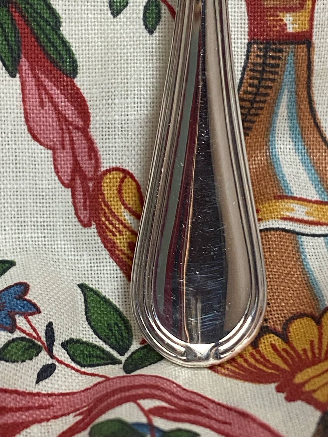 Silver-plated egg cup and spoon set