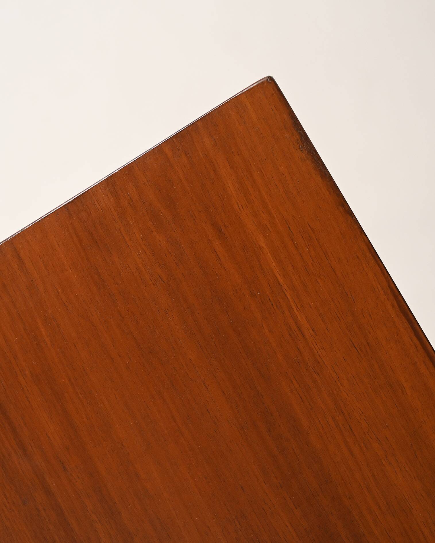 Scandinavian teak vanity table with integrated mirror, 1960s