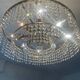 Vintage brass and crystal tassel chandelier