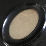 Painted metal frame, with glass