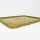 Hand-painted green and gold Florentine tray. Vintage 1950