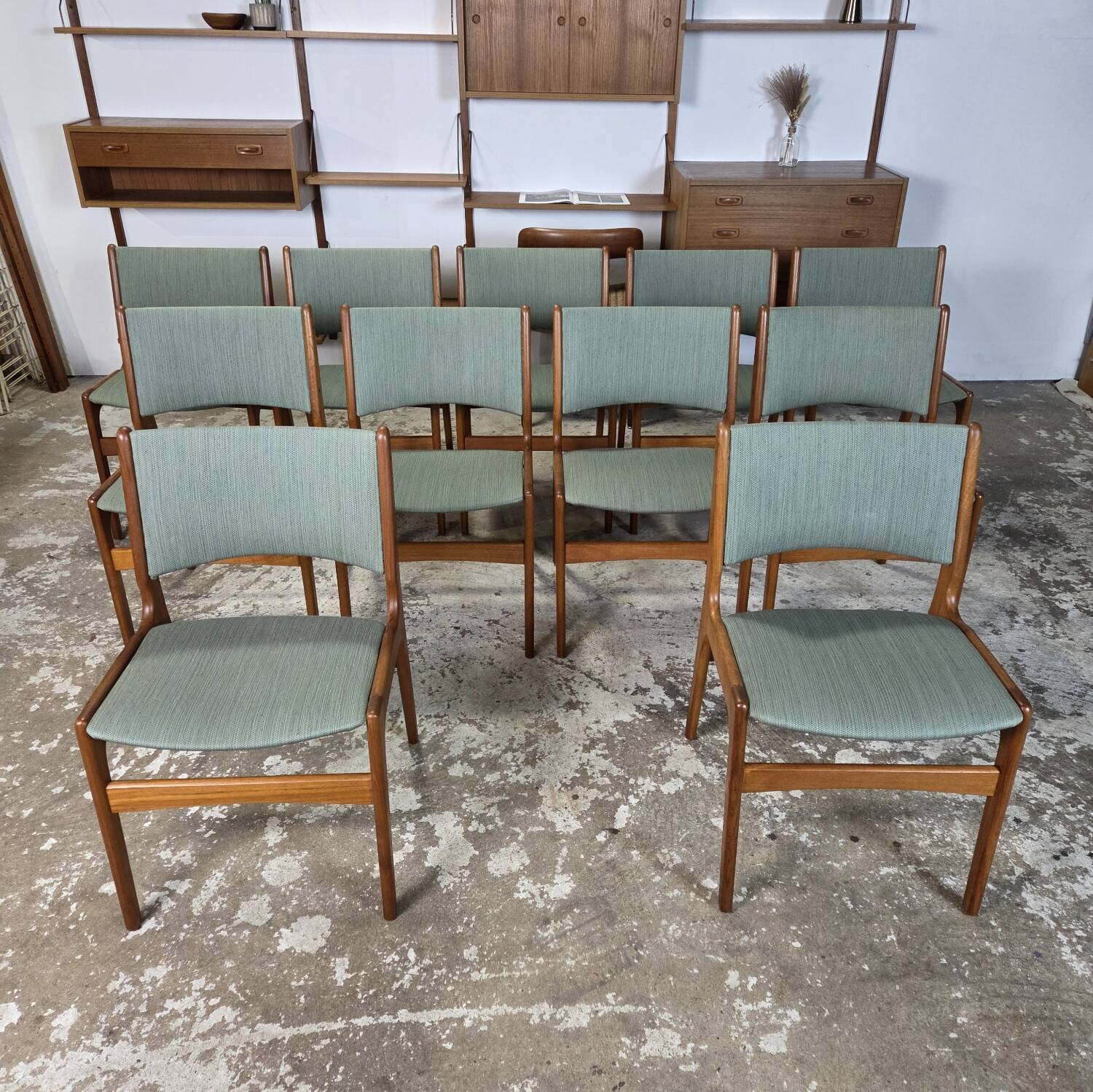 10x Erik Buch modèle 89, chaise danoise vintage Anderstrup des années 1960