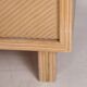 Rattan and brass sideboard