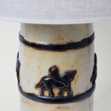 Pegasus ceramic lamp, 1940s.