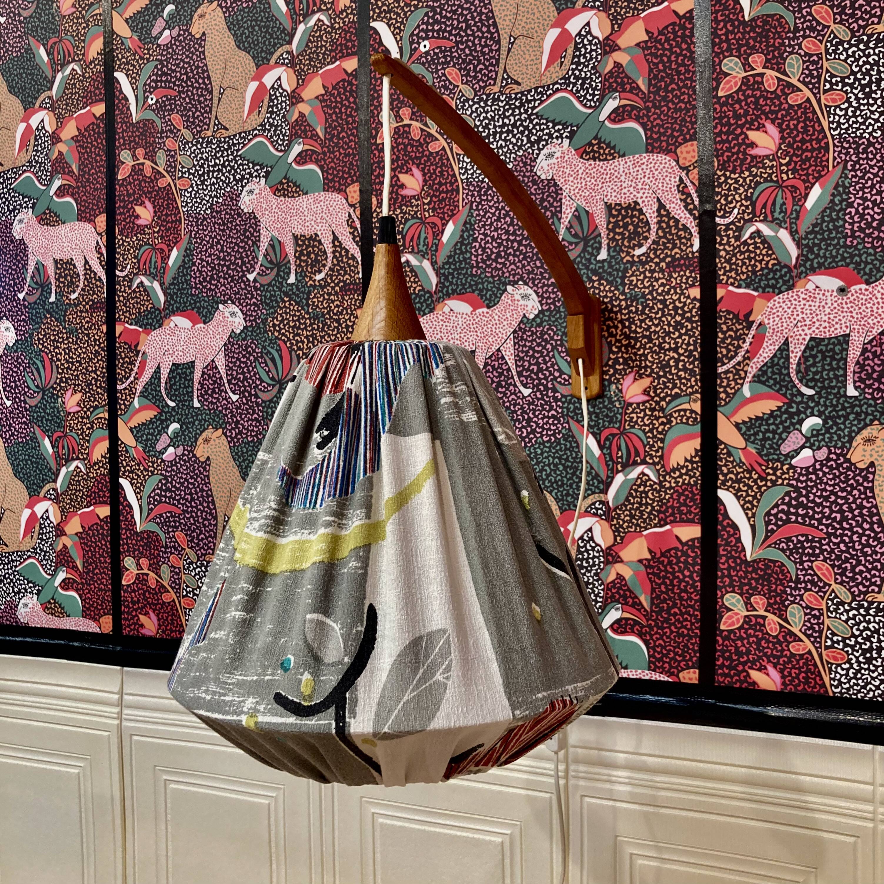 Large modular wall light Scandinavian design 1950.