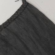 Tapis Kilim doux anthracite gris grande surface pour chambre, 147x205 cm