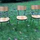 3 chairs in formica
