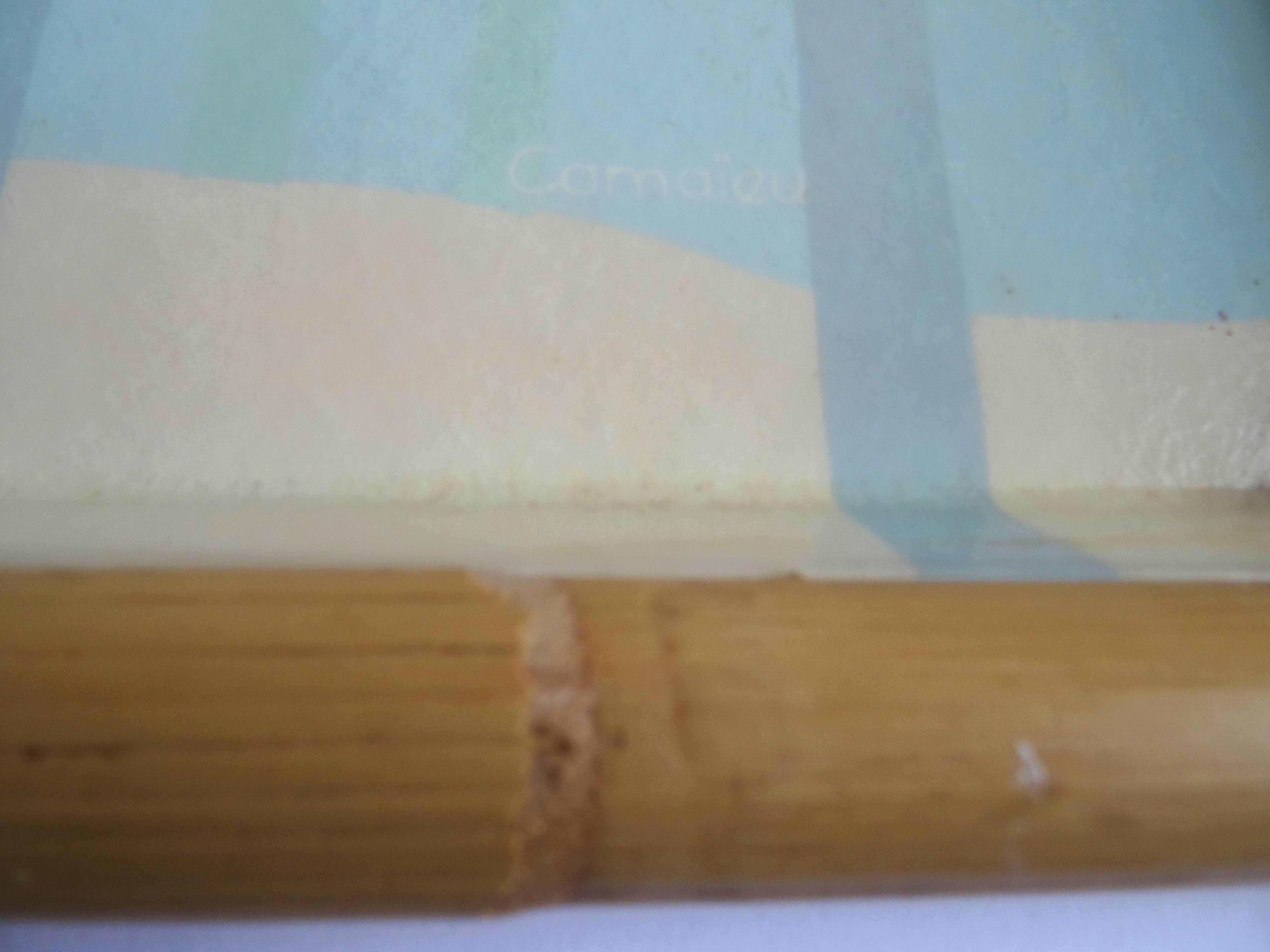 Camaieu fiberglass bamboo tray