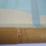 Camaieu fiberglass bamboo tray