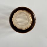 Vase en cristal à décor doré de branches et d'oiseaux, fin XIXe siècle