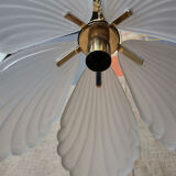 Suspension tulip glass paste and brass