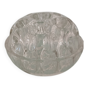 Vintage glass flower holder from Reims – Made in France
