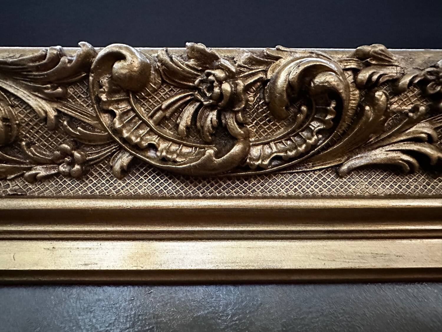 Oil painting on wood with its restored Rocaille frame - Paris