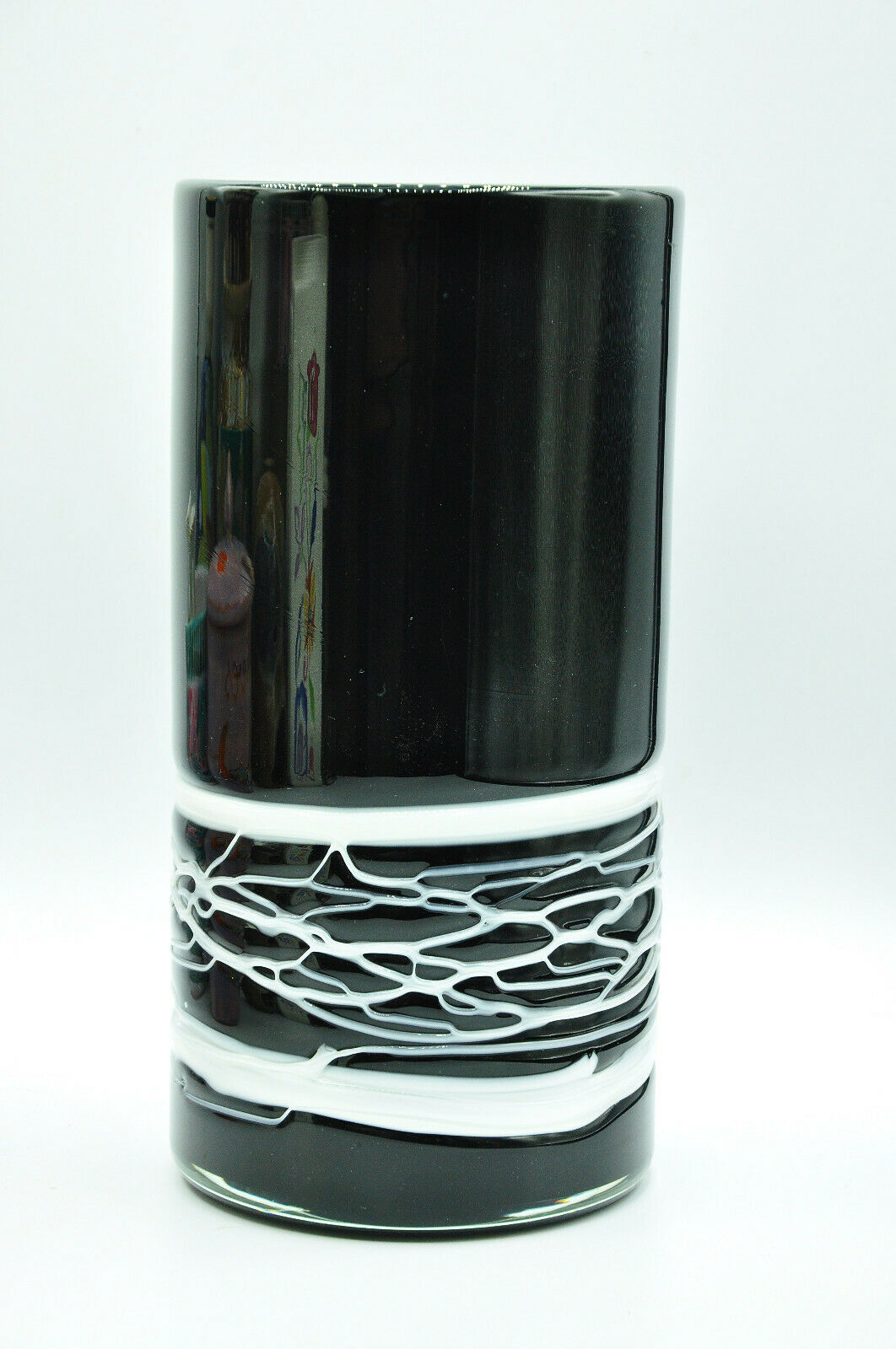 Murano Venice Black Black Contemporary Design Vase