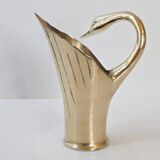 Vintage swan pitcher vase 1970