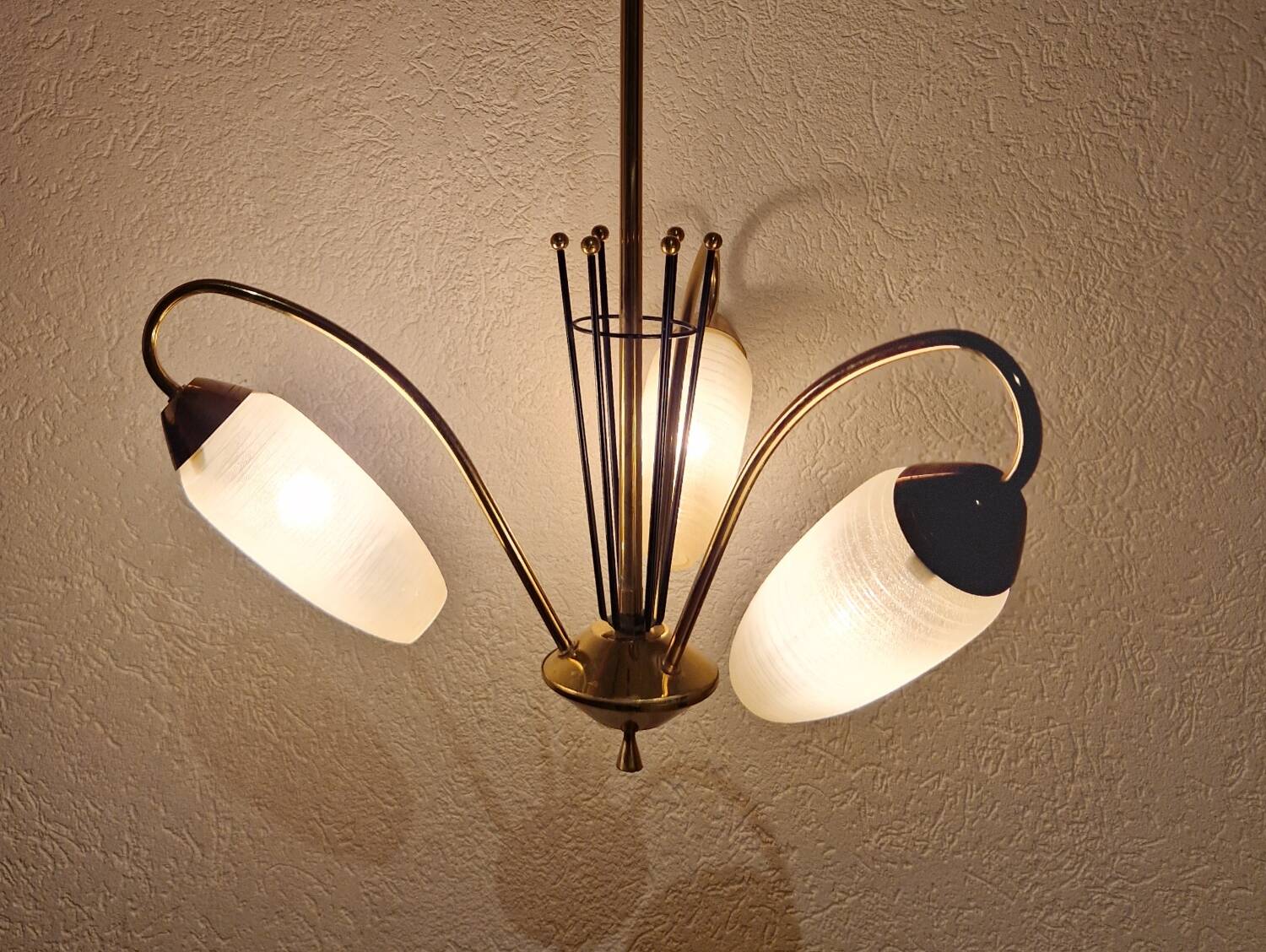 1950s chandelier from the Lunel house in France