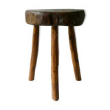 Stool in raw wood