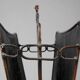 Mid-Century Magazine Rack in Hammered Copper, France, 1890s