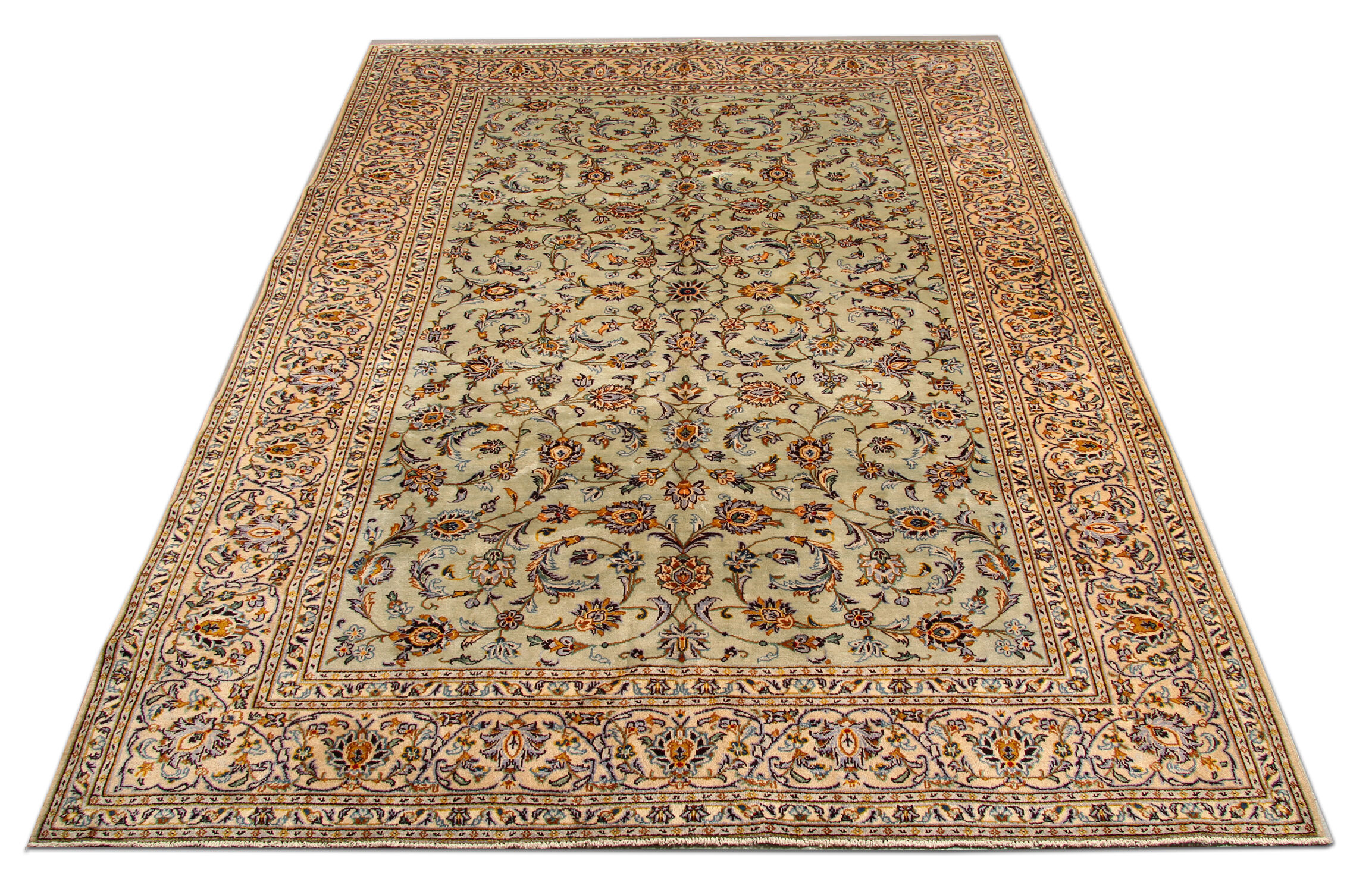 Large Traditional Wool Area Rug, Hand Made Oriental Carpet- 265x350cm