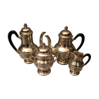 Louis XVI-style silver metal coffee teapot sugar maker