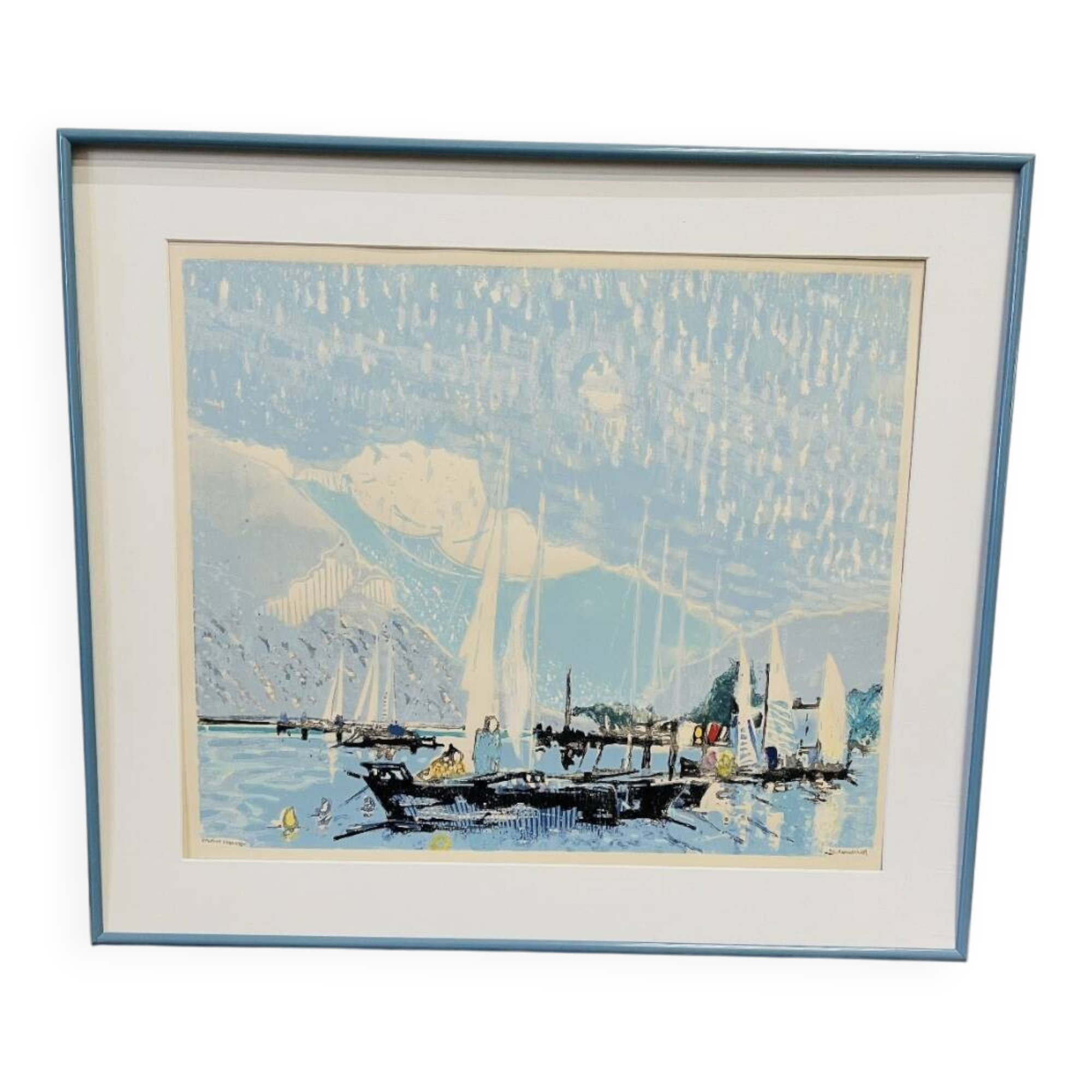 Colour lithograph by Georges Roudneff (1933)