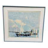 Colour lithograph by Georges Roudneff (1933)