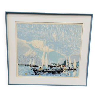 Colour lithograph by Georges Roudneff (1933)