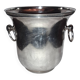 Apladur champagne bucket in silver metal.