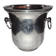 Apladur champagne bucket in silver metal.