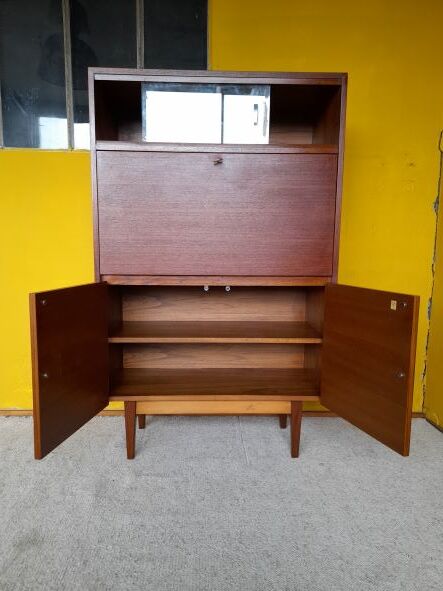 Scandinavian style secretary in vintage UNIFA teak