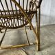 Grand fauteuil en rotin vintage