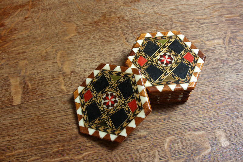 Under glass - pomegranate pattern