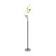Stilnovo, floor lamp with three opalines, Italy 1950
