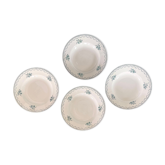 4 hollow plates St Amand iron earth