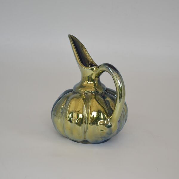 Pichet en grès flammé à reflets métalliques de la S.A.P.C. de Rambervillers